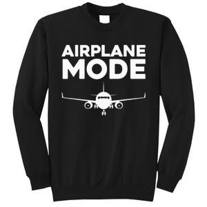 Cool Airplane Mode Design For Wo Pilot Airplane Lover Sweatshirt