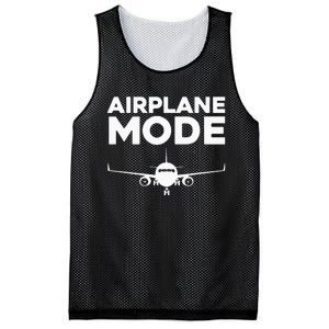 Cool Airplane Mode Design For Wo Pilot Airplane Lover Mesh Reversible Basketball Jersey Tank