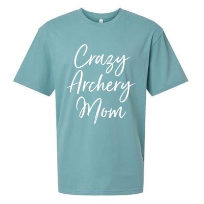 Crazy Archery Mom Mother's Day Gift For Archer Bow Meaningful Gift Sueded Cloud Jersey T-Shirt