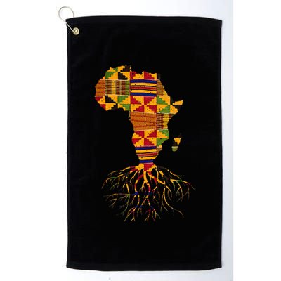 Cool Africa Map Traditional Kente Cloth African Roots Golf Towel