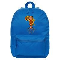 Cool Africa Map Traditional Kente Cloth African Roots 16 in Basic Backpack