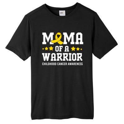 Cancer Awareness Mama Of A Warrior Hood Cancer Gift Tall Fusion ChromaSoft Performance T-Shirt