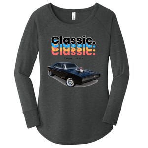 Classic American Muscle Car Women's Perfect Tri Tunic Long Sleeve Shirt