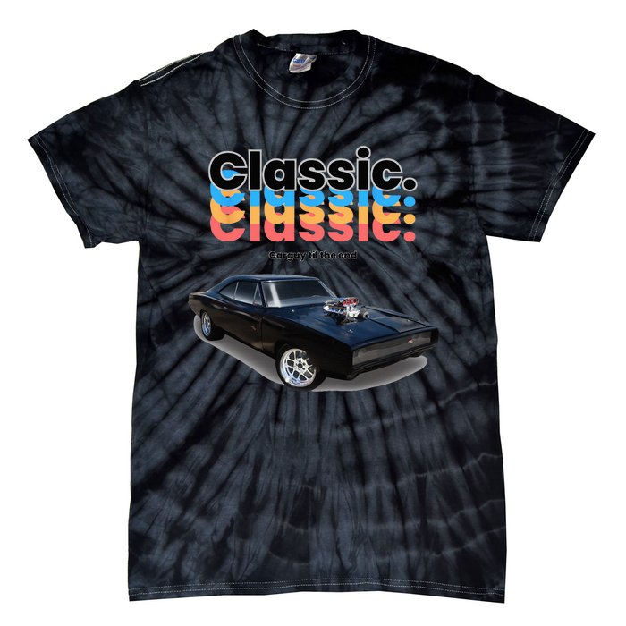 Classic American Muscle Car Tie-Dye T-Shirt