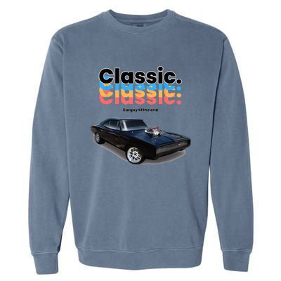 Classic American Muscle Car Garment-Dyed Sweatshirt