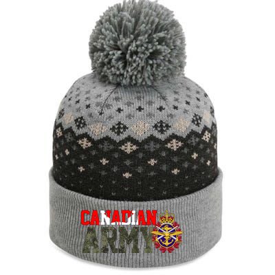 Canadian Army Military Veteran The Baniff Cuffed Pom Beanie