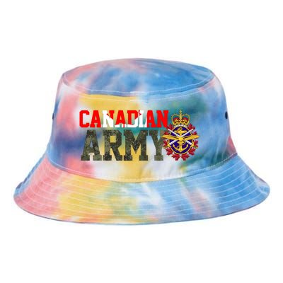 Canadian Army Military Veteran Tie Dye Newport Bucket Hat