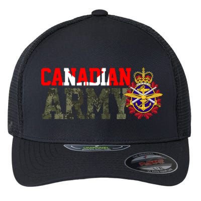 Canadian Army Military Veteran Flexfit Unipanel Trucker Cap