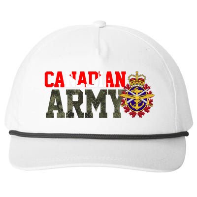 Canadian Army Military Veteran Snapback Five-Panel Rope Hat