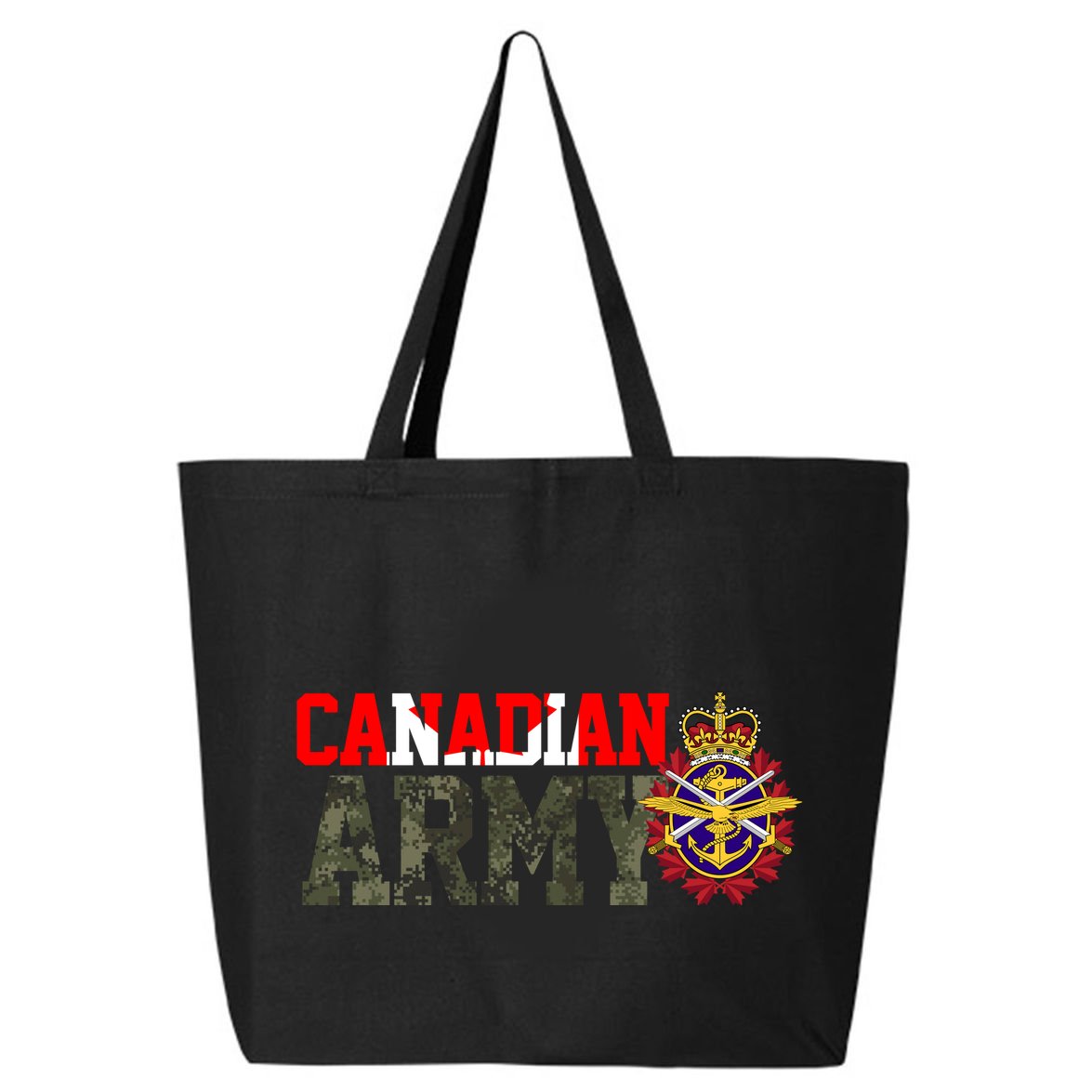 Canadian Army Military Veteran 25L Jumbo Tote
