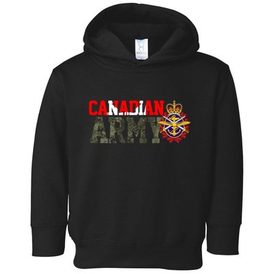 Canadian Army Military Veteran Toddler Hoodie