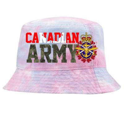 Canadian Army Military Veteran Tie-Dyed Bucket Hat