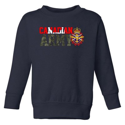 Canadian Army Military Veteran Toddler Sweatshirt