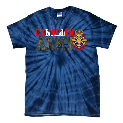 Canadian Army Military Veteran Tie-Dye T-Shirt