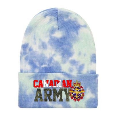 Canadian Army Military Veteran Tie Dye 12in Knit Beanie