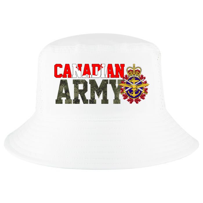 Canadian Army Military Veteran Cool Comfort Performance Bucket Hat