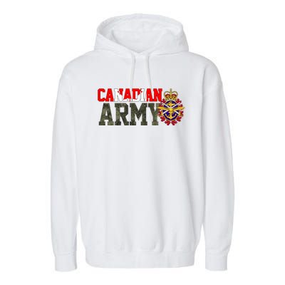 Canadian Army Military Veteran Garment-Dyed Fleece Hoodie