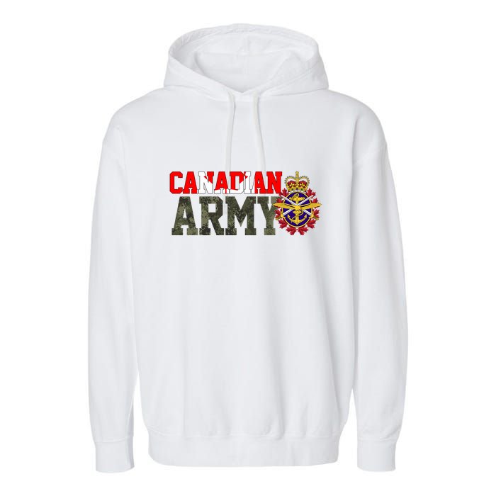 Canadian Army Military Veteran Garment-Dyed Fleece Hoodie