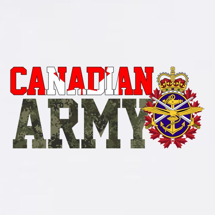Canadian Army Military Veteran Garment-Dyed Fleece Hoodie