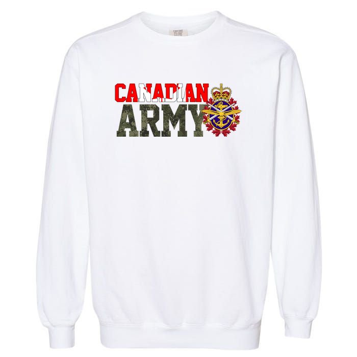 Canadian Army Military Veteran Garment-Dyed Sweatshirt