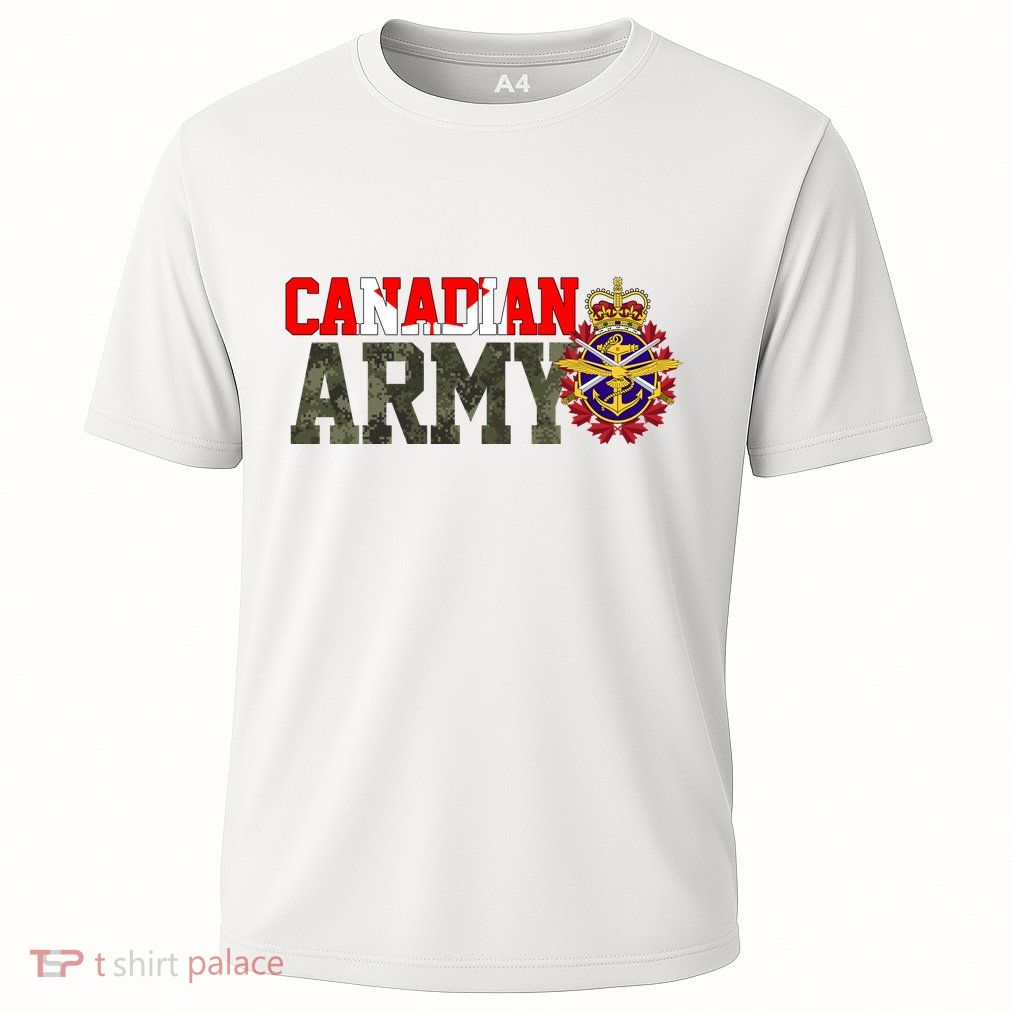Canadian Army Military Veteran Cooling Performance Crew T-Shirt