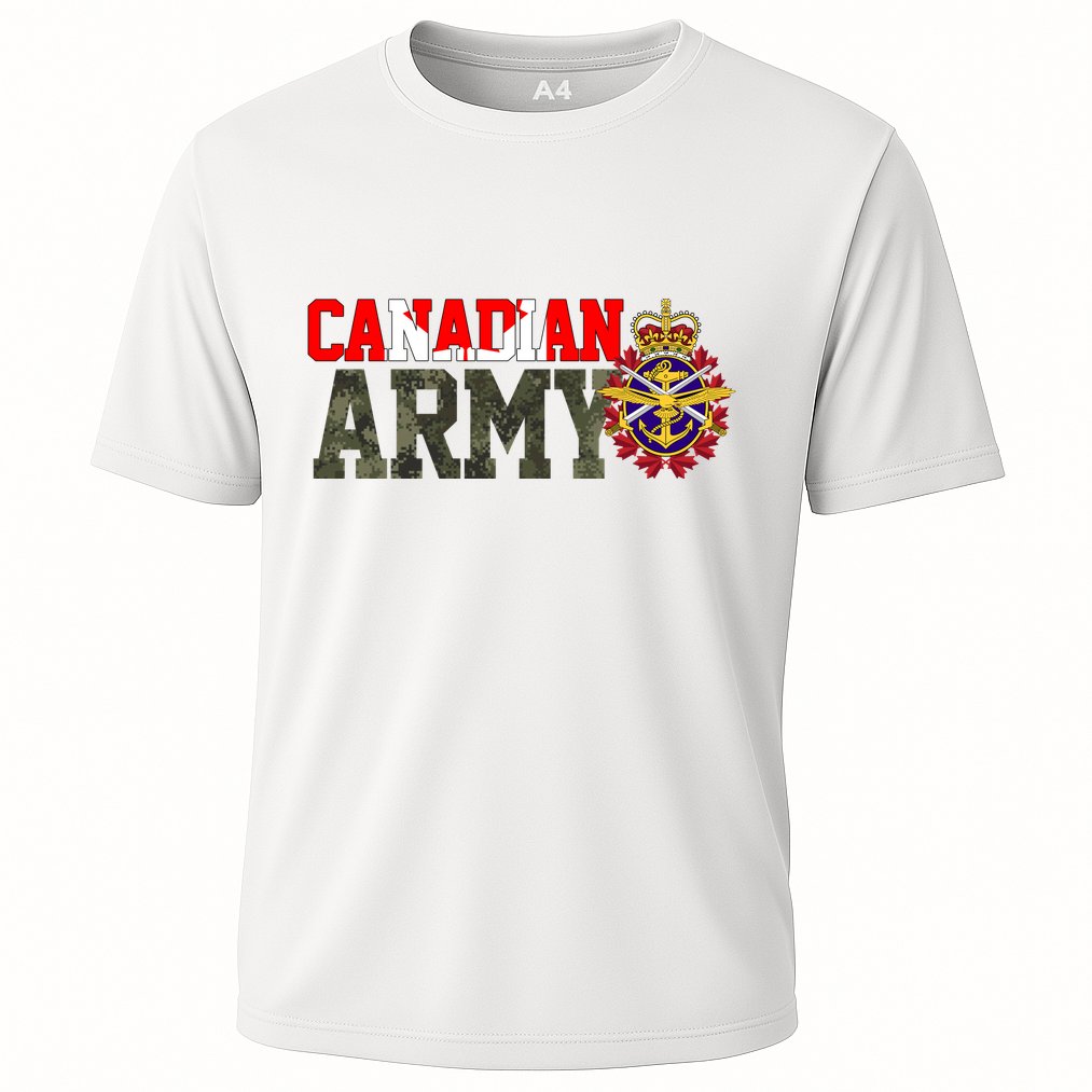 Canadian Army Military Veteran Cooling Performance Crew T-Shirt