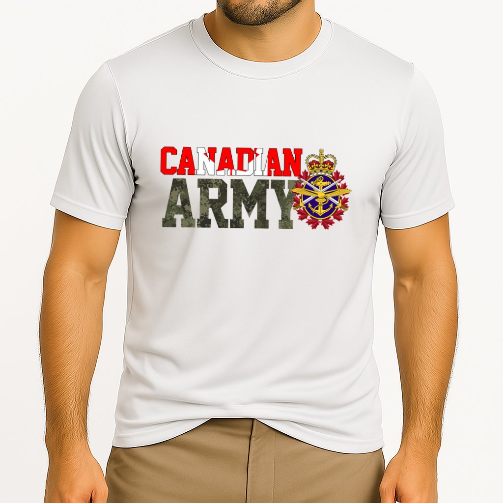 Canadian Army Military Veteran Cooling Performance Crew T-Shirt