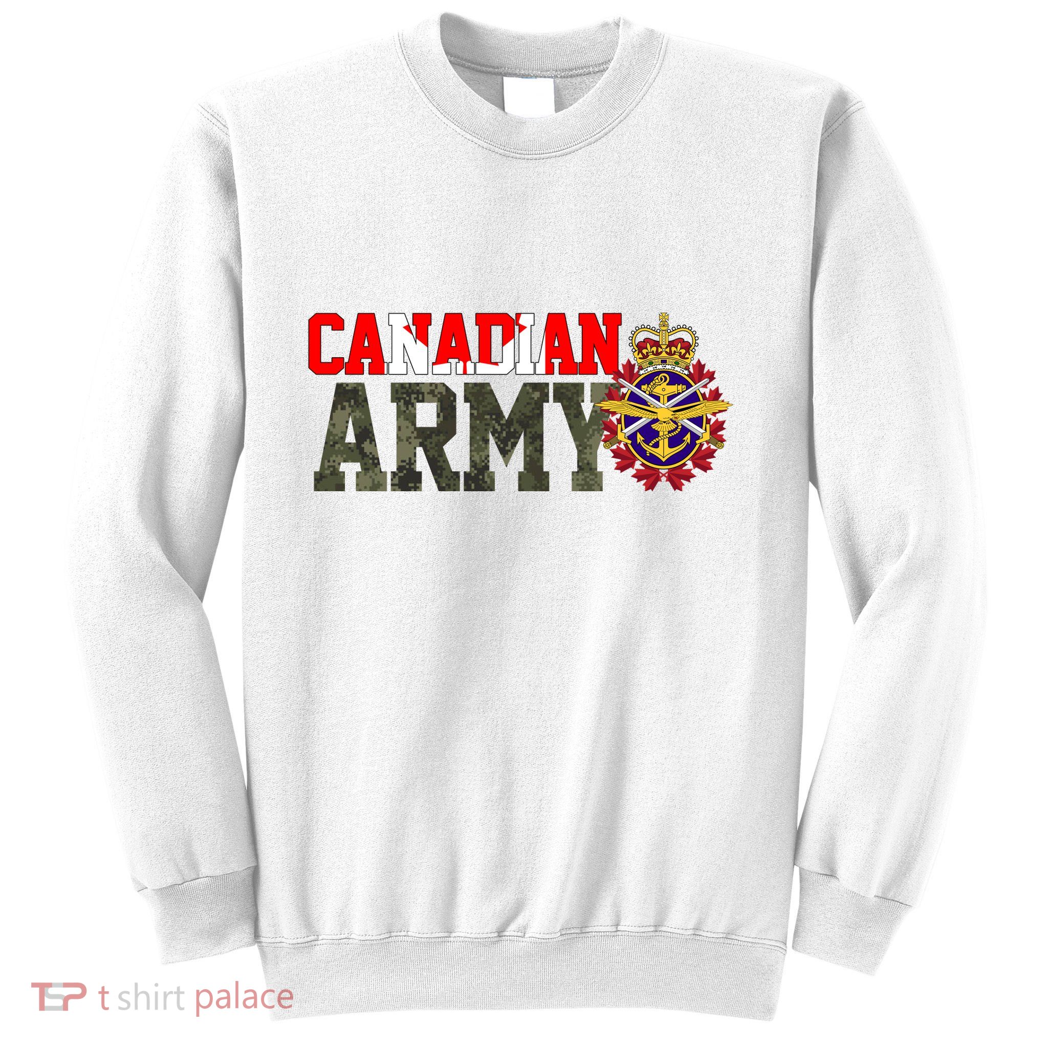 Canadian Army Military Veteran Sweatshirt