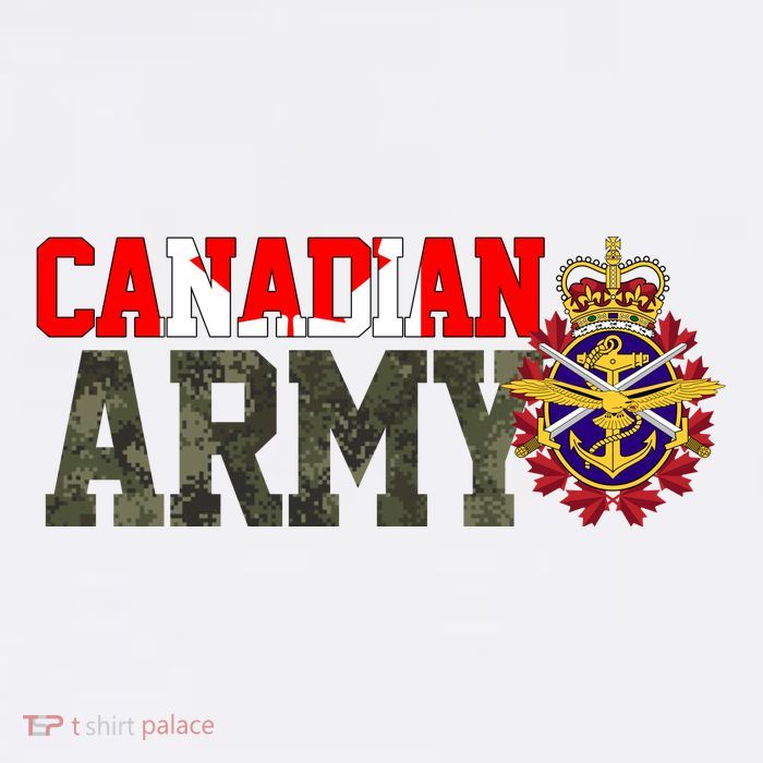 Canadian Army Military Veteran T-Shirt