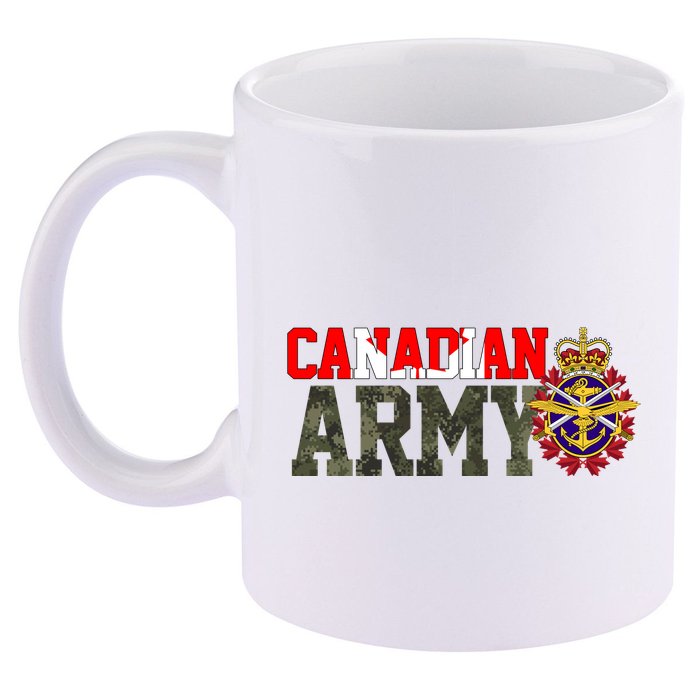 Canadian Army Military Veteran 11oz C Handle Ceramic Mug