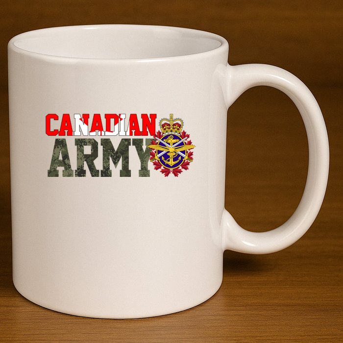 Canadian Army Military Veteran 11oz C Handle Ceramic Mug