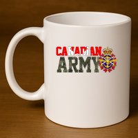Canadian Army Military Veteran 11oz C Handle Ceramic Mug