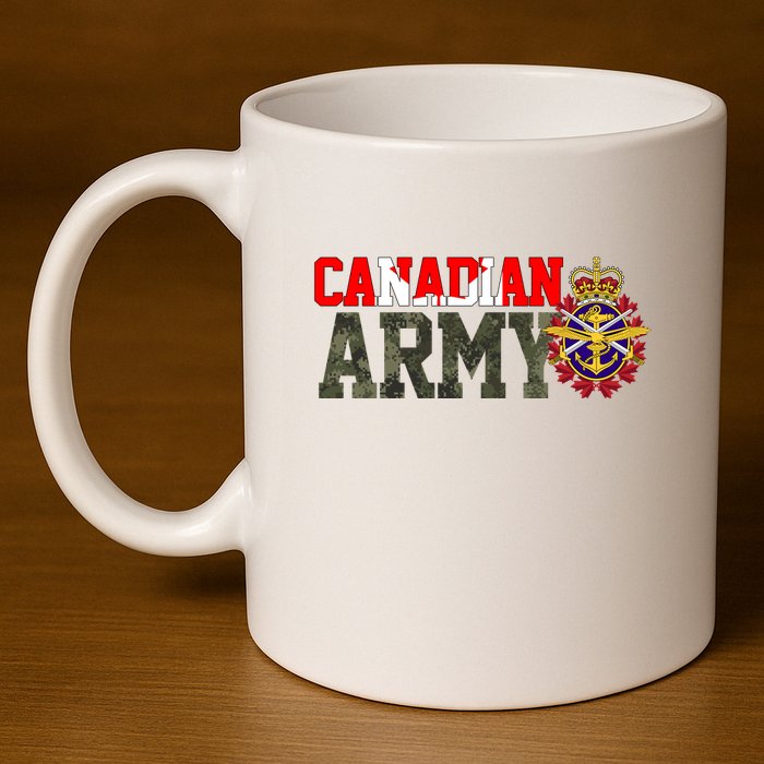 Canadian Army Military Veteran 11oz C Handle Ceramic Mug
