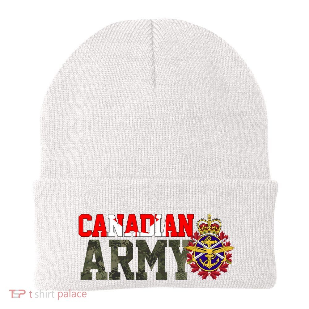 Canadian Army Military Veteran Knit Cap Winter Beanie
