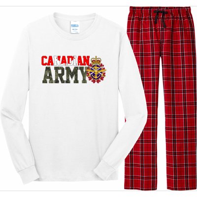 Canadian Army Military Veteran Long Sleeve Pajama Set