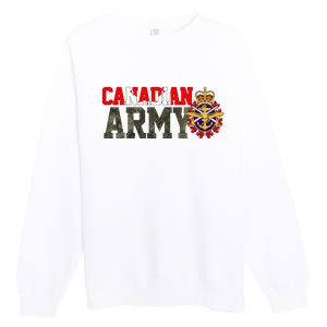 Canadian Army Military Veteran Premium Crewneck Sweatshirt