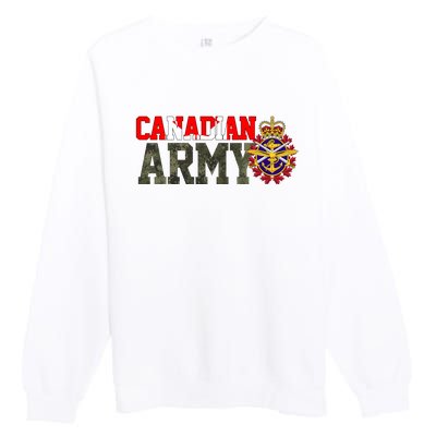 Canadian Army Military Veteran Premium Crewneck Sweatshirt