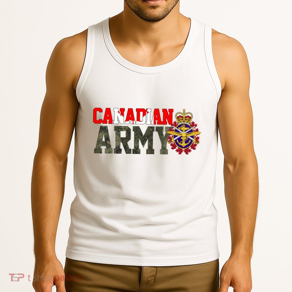 Canadian Army Military Veteran Tank Top