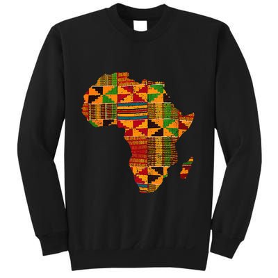 Cool Africa Map Kente Cloth Gift For African Lover Sweatshirt
