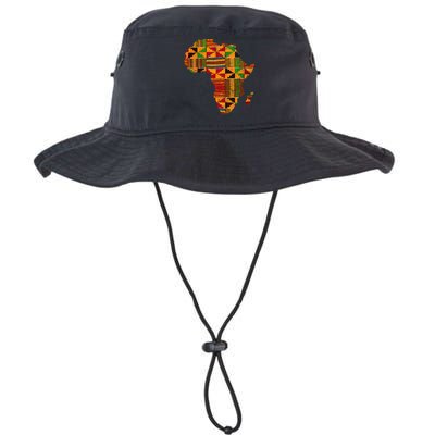 Cool Africa Map Kente Cloth Gift For African Lover Legacy Cool Fit Booney Bucket Hat