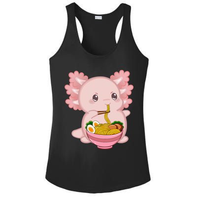 Cute Anime Merch & Kawaii Stuff For Or  Kawaii Axolotl Ramen Noodles Teen  Japan Ladies PosiCharge Competitor Racerback Tank