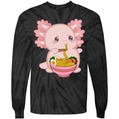 Cute Anime Merch & Kawaii Stuff For Or  Kawaii Axolotl Ramen Noodles Teen  Japan Tie-Dye Long Sleeve Shirt
