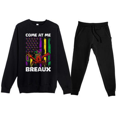 Come At Me Breaux Mardi Gras Premium Crewneck Sweatsuit Set