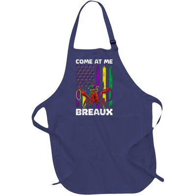 Come At Me Breaux Mardi Gras Full-Length Apron With Pockets