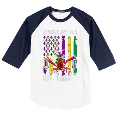 Come At Me Breaux Mardi Gras Baseball Sleeve Shirt