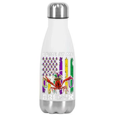 Come At Me Breaux Mardi Gras Stainless Steel Insulated Water Bottle