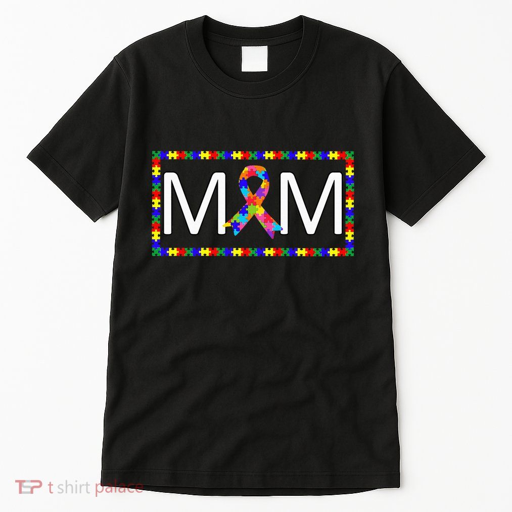 Cute Autism Mom Autism Awareness Puzzle Pieces Tall T-Shirt