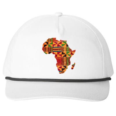 Cool Africa Map Kente Cloth Gift For  Wo African Lover Snapback Five-Panel Rope Hat