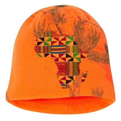 Cool Africa Map Kente Cloth Gift For  Wo African Lover Kati - Camo Knit Beanie