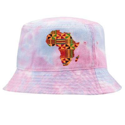 Cool Africa Map Kente Cloth Gift For  Wo African Lover Tie-Dyed Bucket Hat